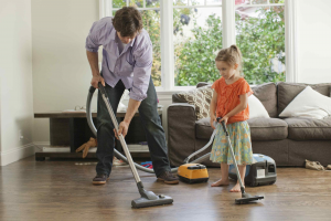 tidy home with toddler