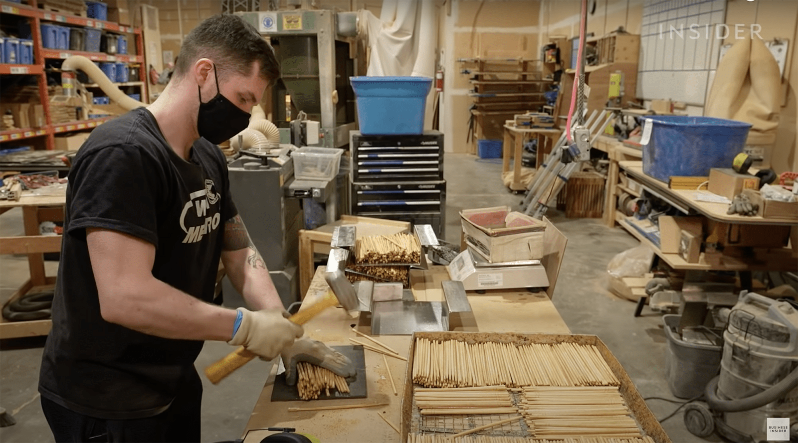 How Used chopsticks Are Turned Into Furniture